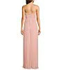 Strapless Pleated Maxi Dress Pink
