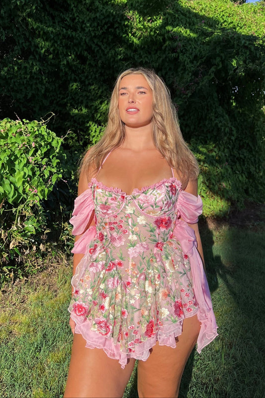 The Rosetta Silk Mini Dress
