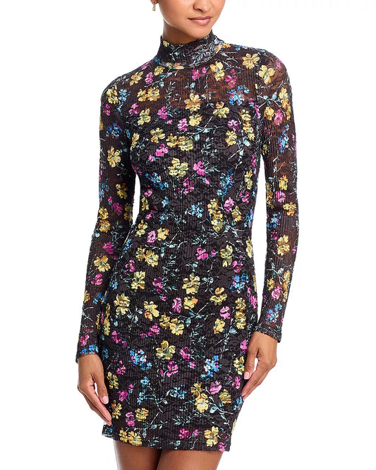 Puckered Lace Dress