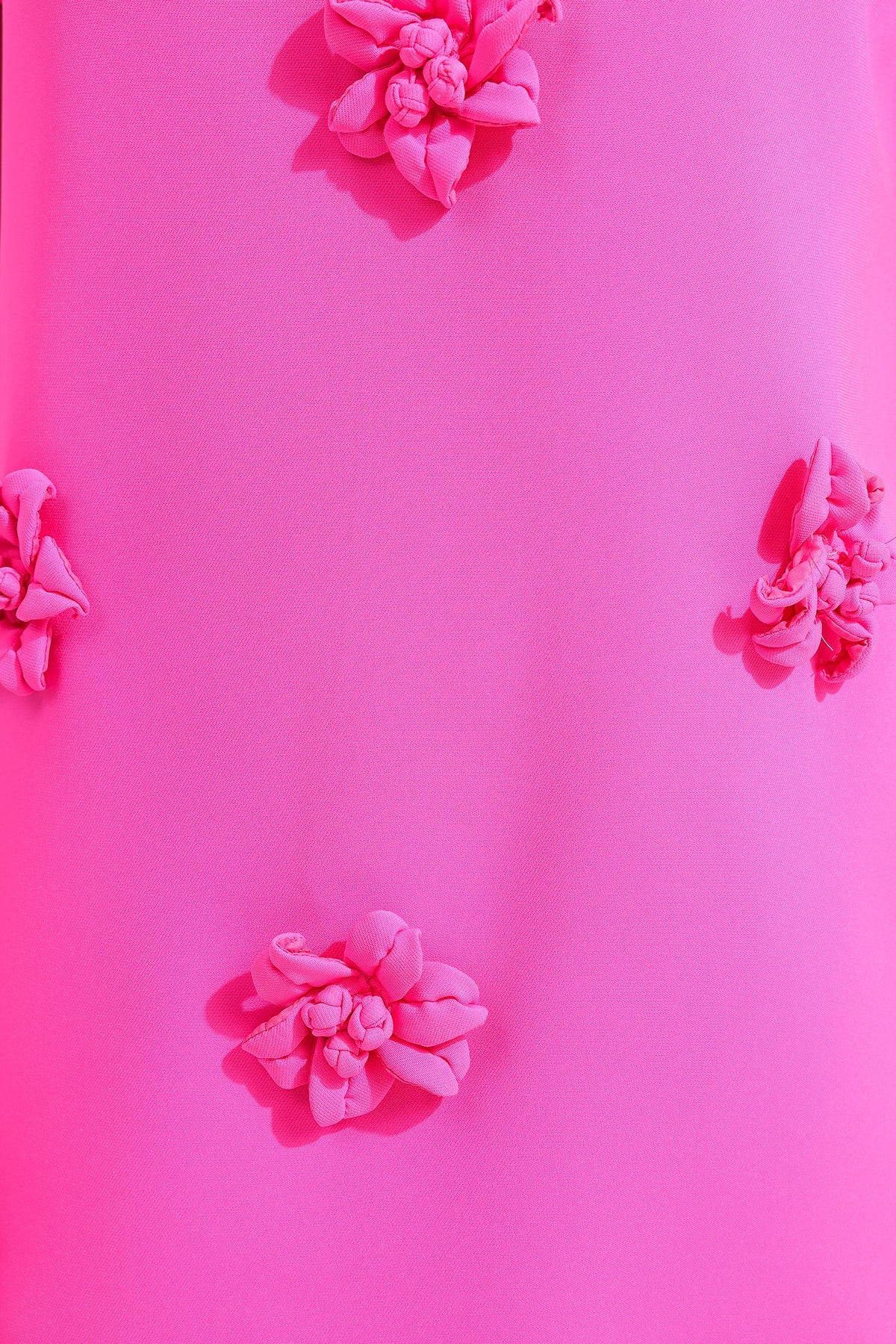 3D FLORAL SHORT SLEEVE MINI DRESS