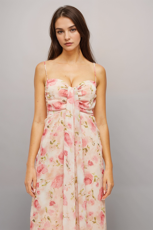 Sylvie floral-print midi dress