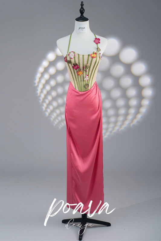 Corina Flower Midi Dress