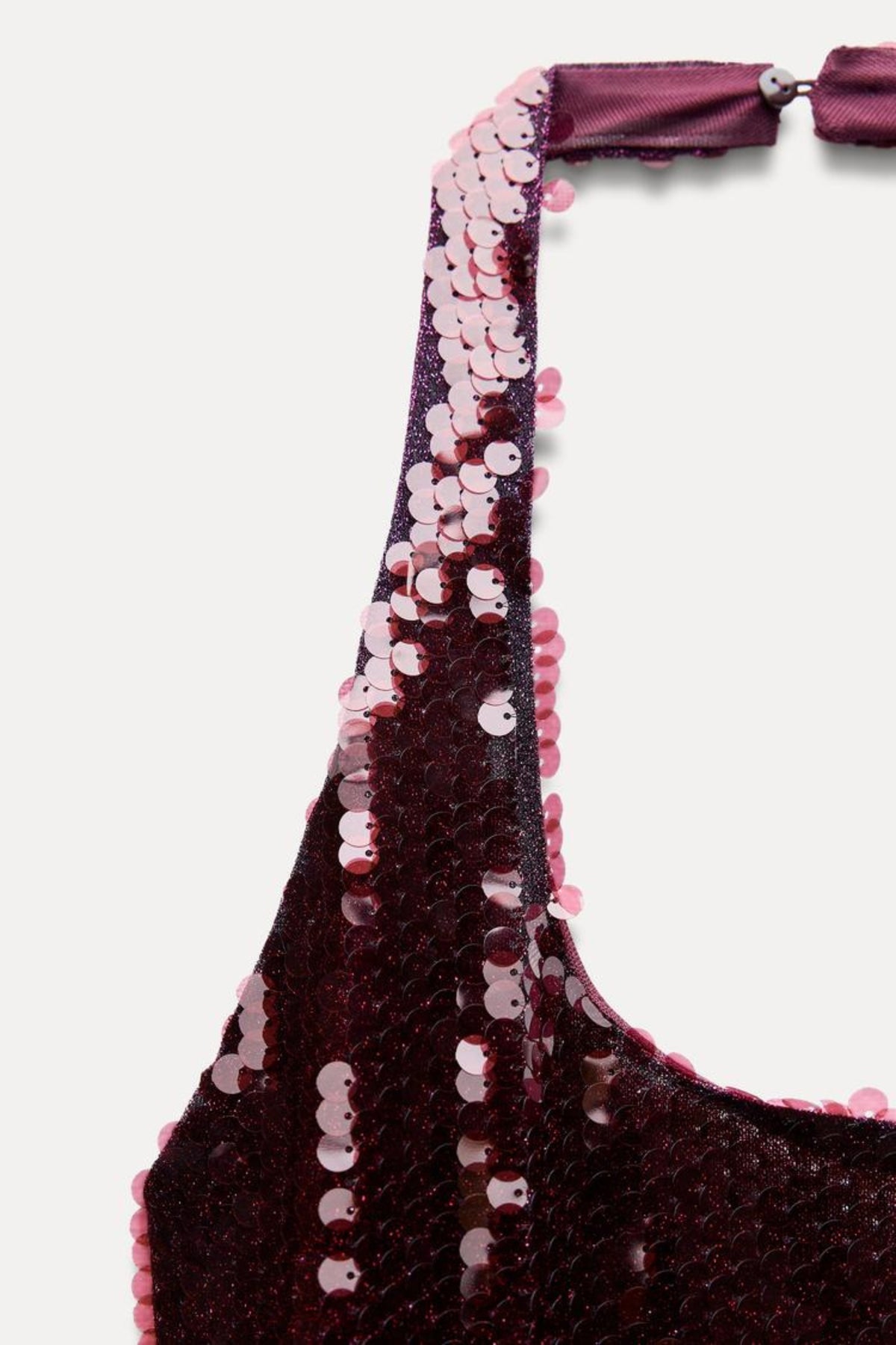 SEQUIN HALTER DRESS