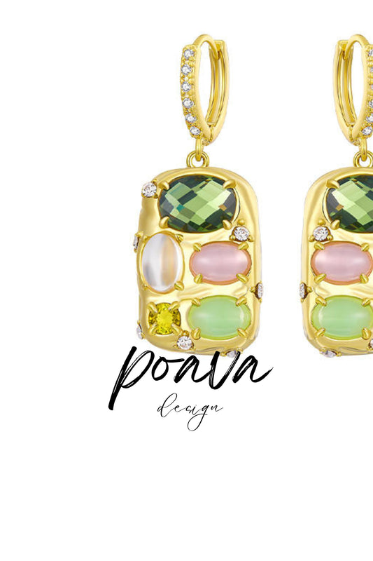 Rhinestone Embellished earrings
