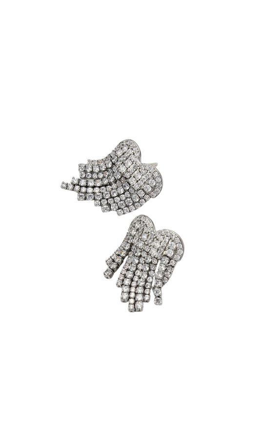 Heart Tassel Earrings