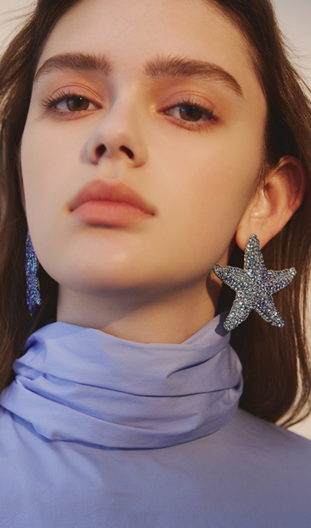 starfish diamond earrings