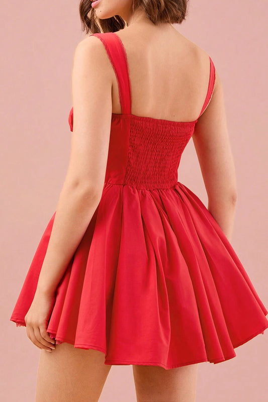 CHERRY CORSET MINI DRESS