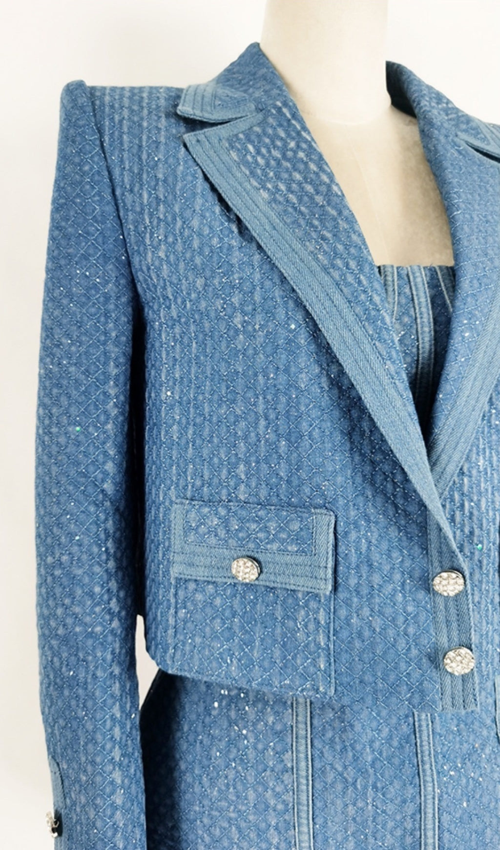 GABRIELLA MINI DRESS IN BLUE
