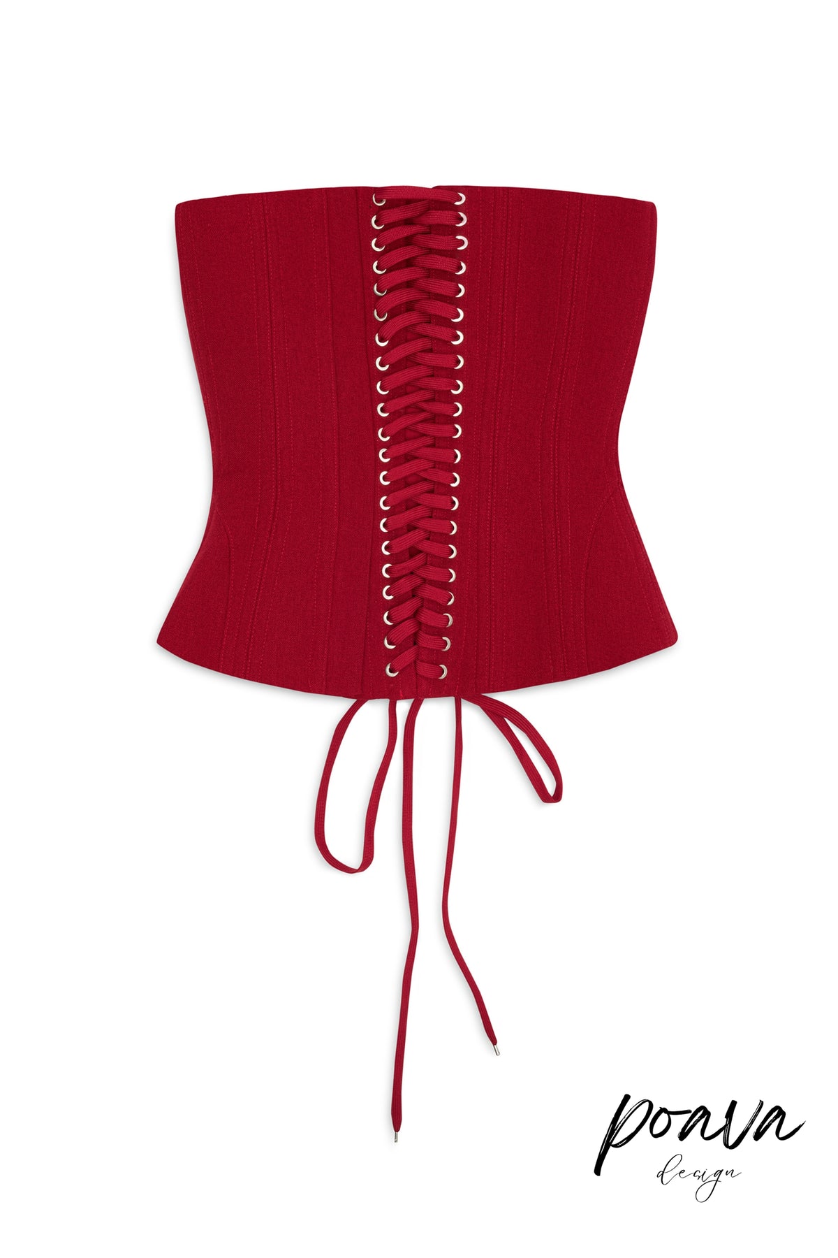 CLEGG RED CORSET FLOWER TWO-PIECE SET