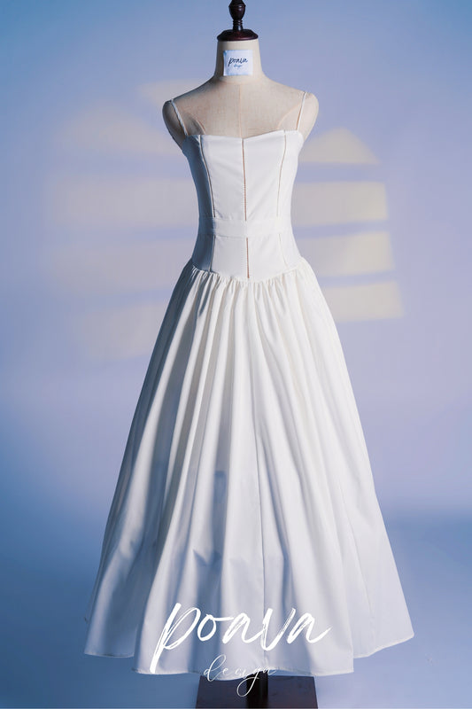 WHITE COTTON MAXI SUNDRESS
