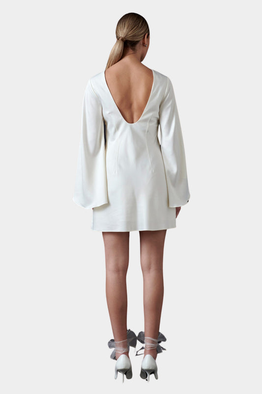BELL-SLEEVE MINI DRESS
