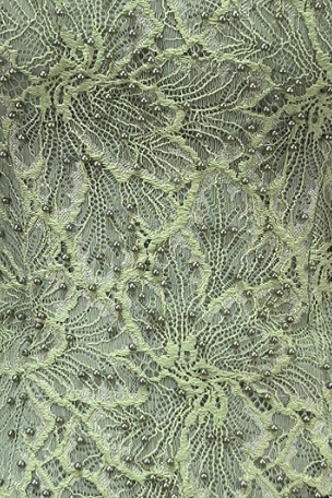 Sage Green Strapless Floor-Length Gown with Embellished Bodice