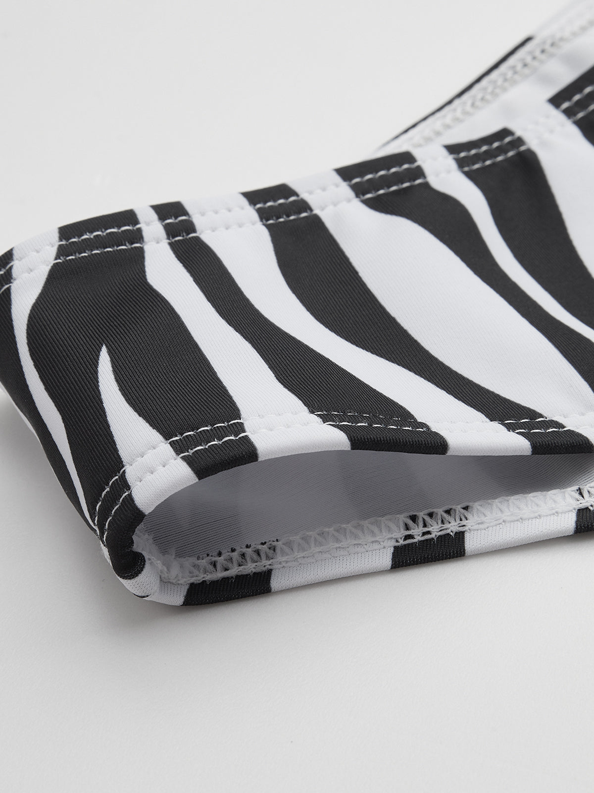 Zebra Striped Triangle Bikini Set