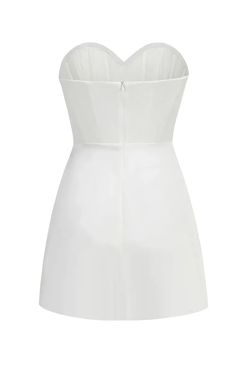 BETSY STRAPLESS SWEETHEART MINI DRESS