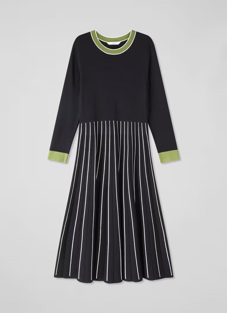 Fara Black Multi Knitted Dress