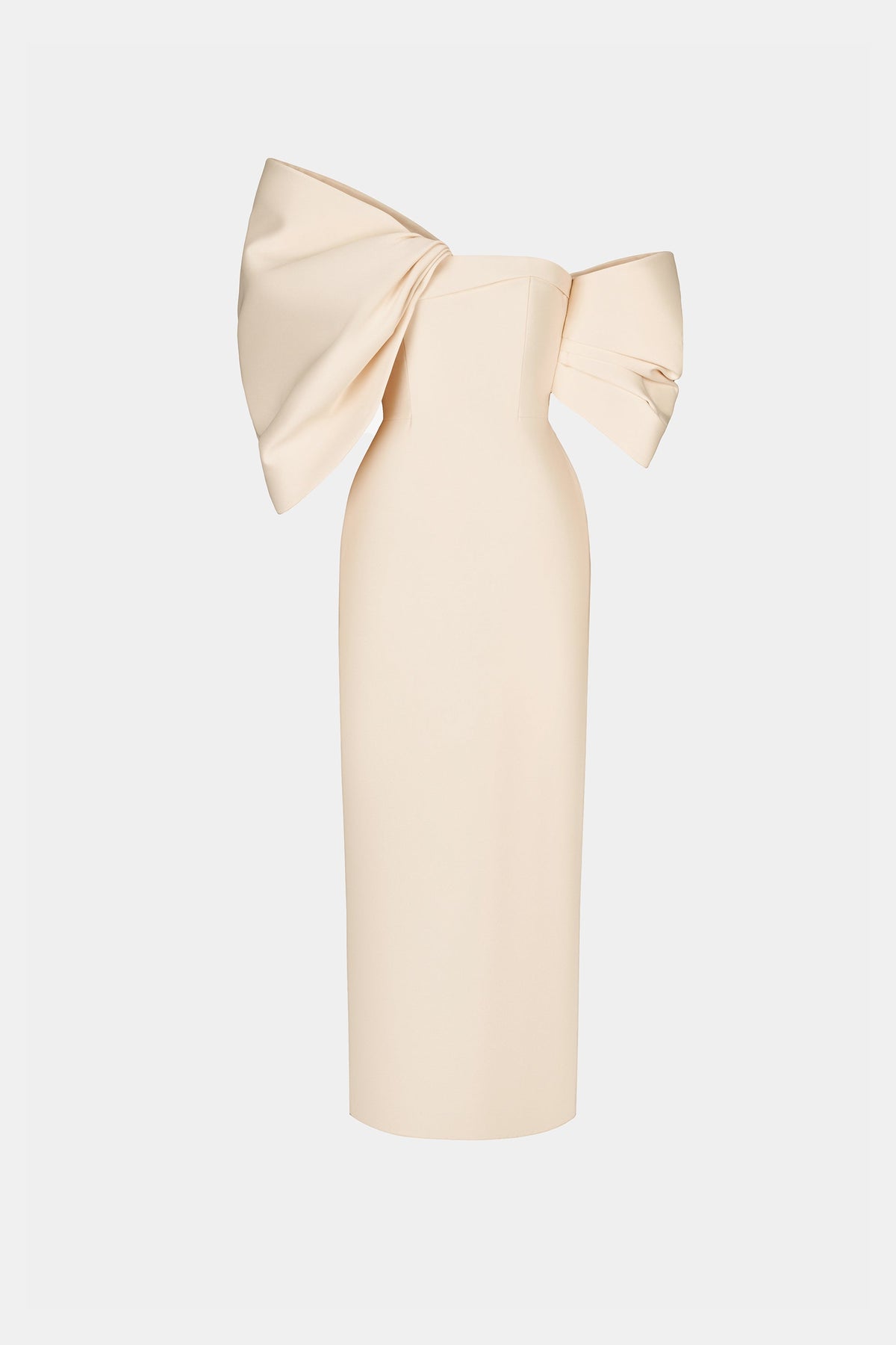 IVORY BIG BOW DRESS