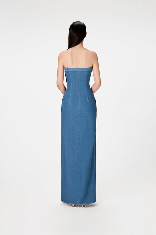 DENIM LONG DRESS