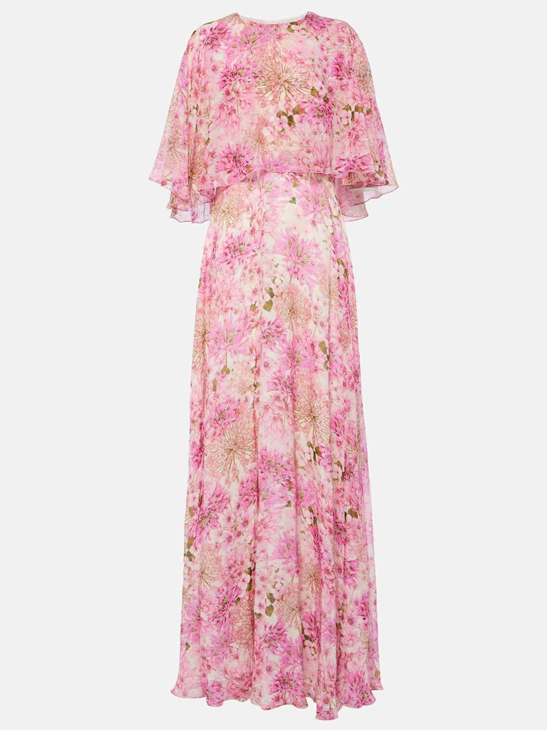 pink floral maxi dress