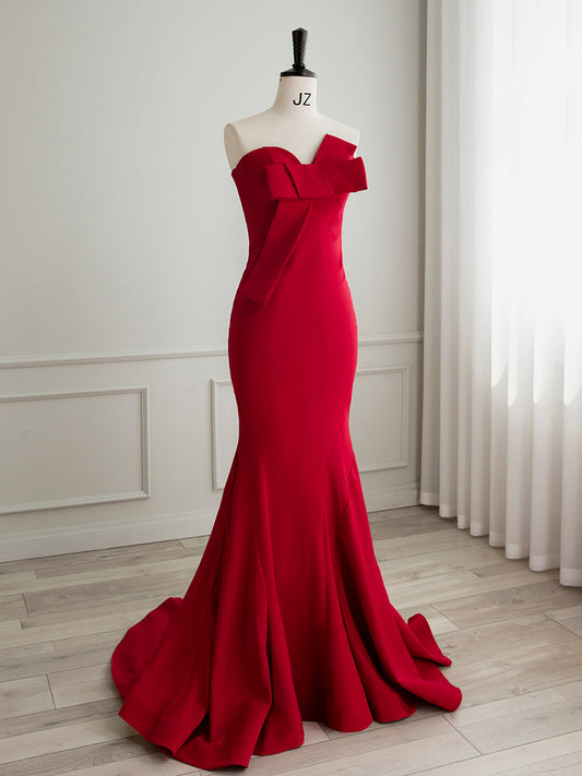 Mermaid Burgundy maxi Dress