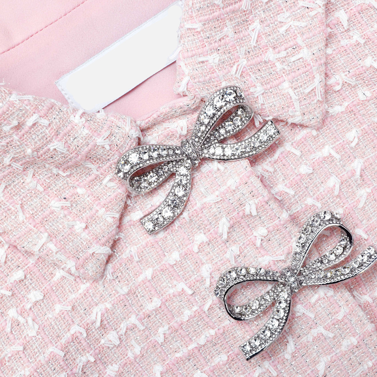 gill Pink Boucle Midi Dress