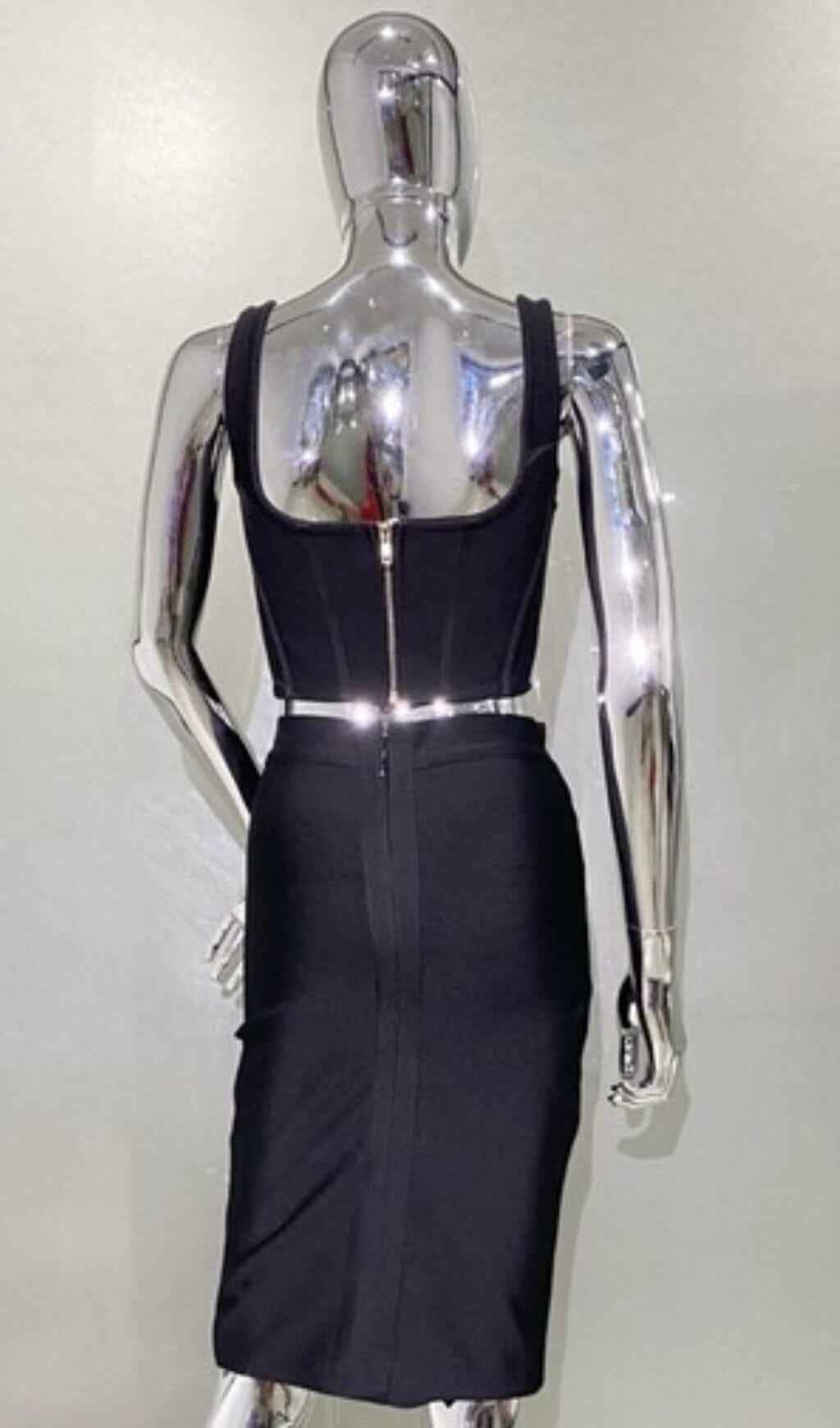 ROSES EMBELISHED CORSET TWO PIECES SET DRESS styleofcb