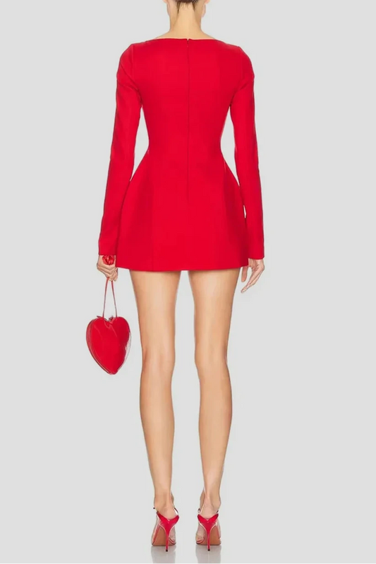 FREYA BOW DETAIL MINI DRESS