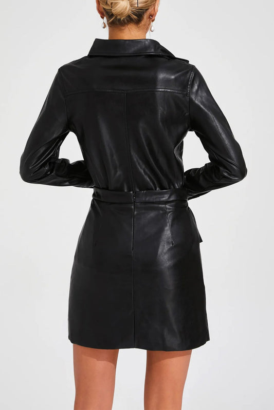Eleanora Leather Skirt Set