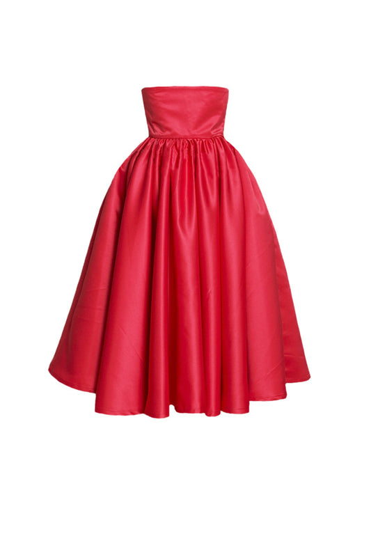 pleated mini dress