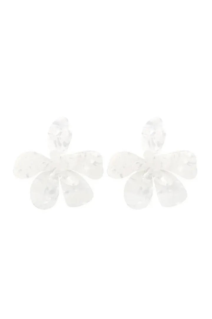 Oversized Acrylic Flower Earrings