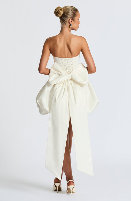 Lotus Mini Dress - Ivory
