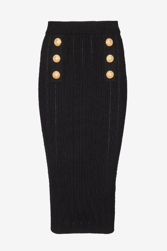 lynn One Shoulder Knit Set - Black