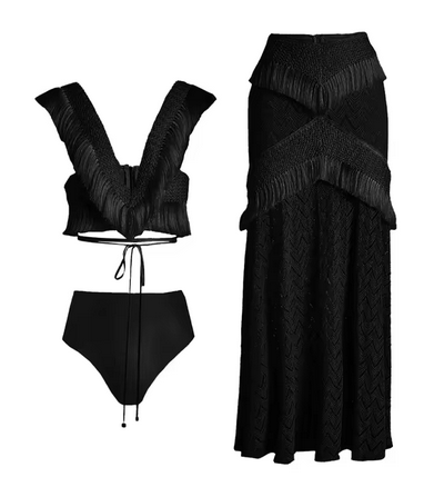 Tara | Fringe Beach Dress Set