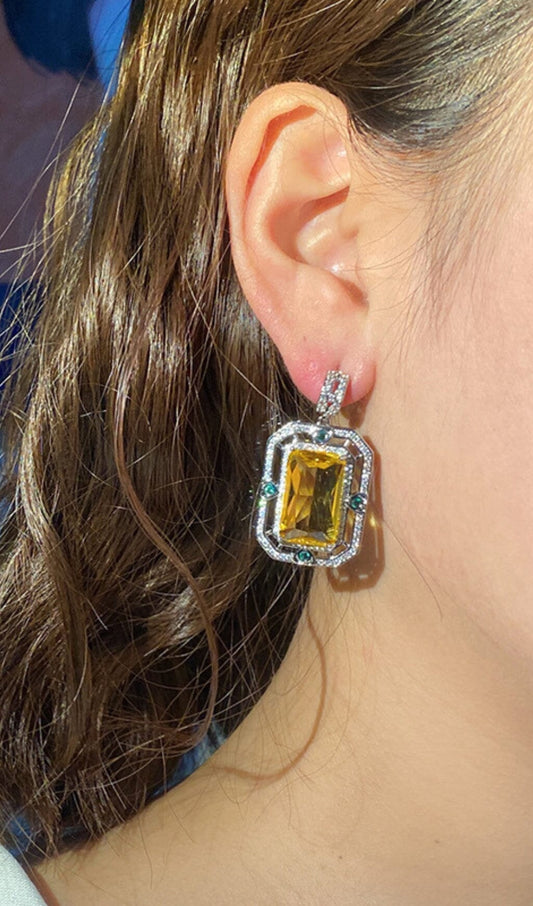 ZIRCON GEOMETRIC EARRINGS Earrings blingmyfriend
