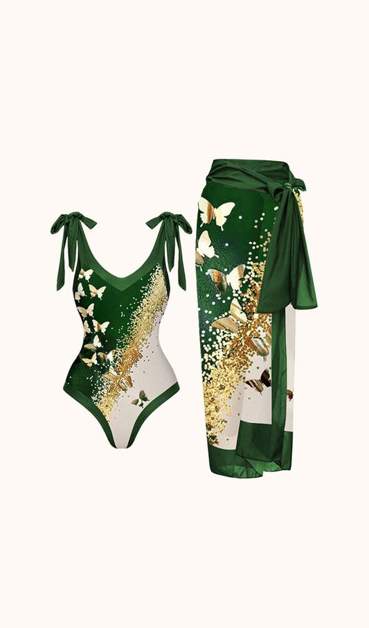 Buffy Swimwear Two Piece Set In Green Swimwear styleofcb