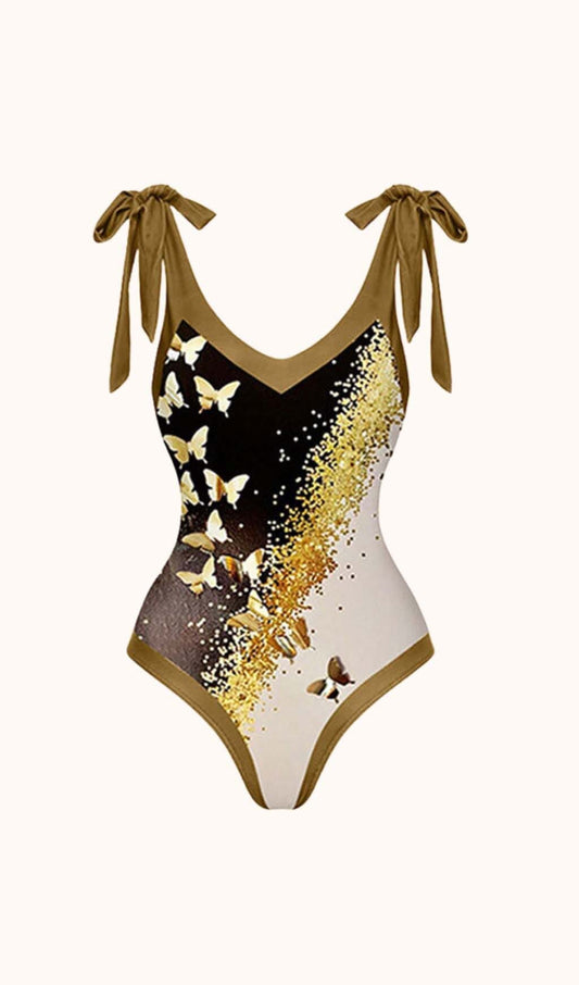Buffy Swimwear Two Piece Set In Khaki Swimwear styleofcb