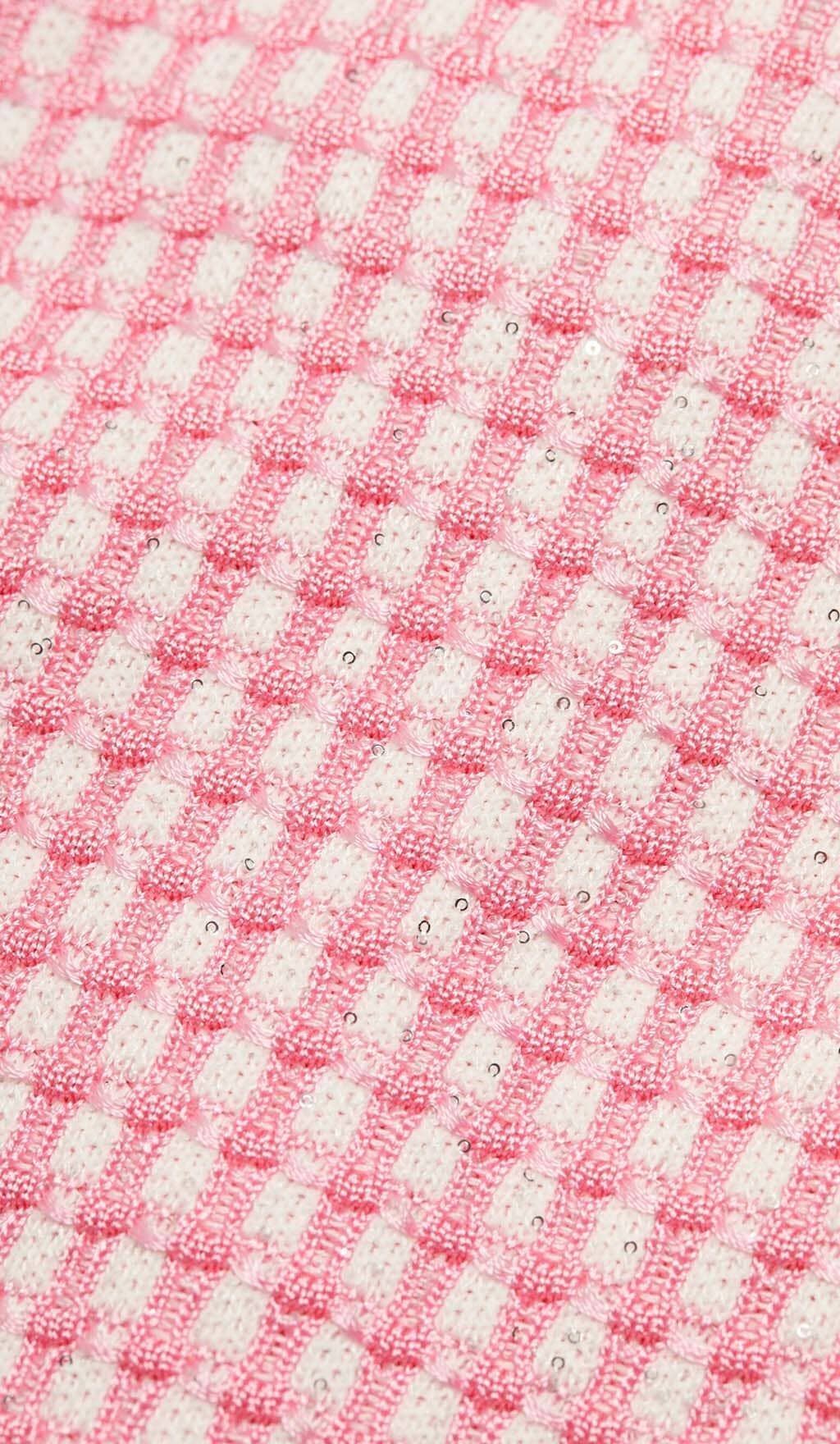 KNITTED BUTTON MINI DRESS IN PINK DRESS OH CICI