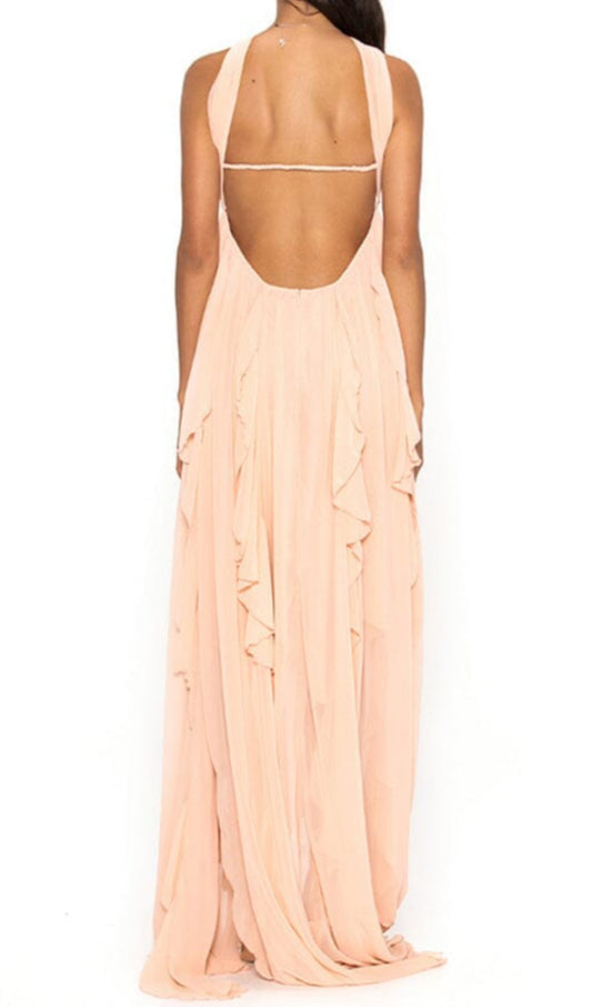 LACE IRREGULAR MIDI DRESS DRESS styleofcb