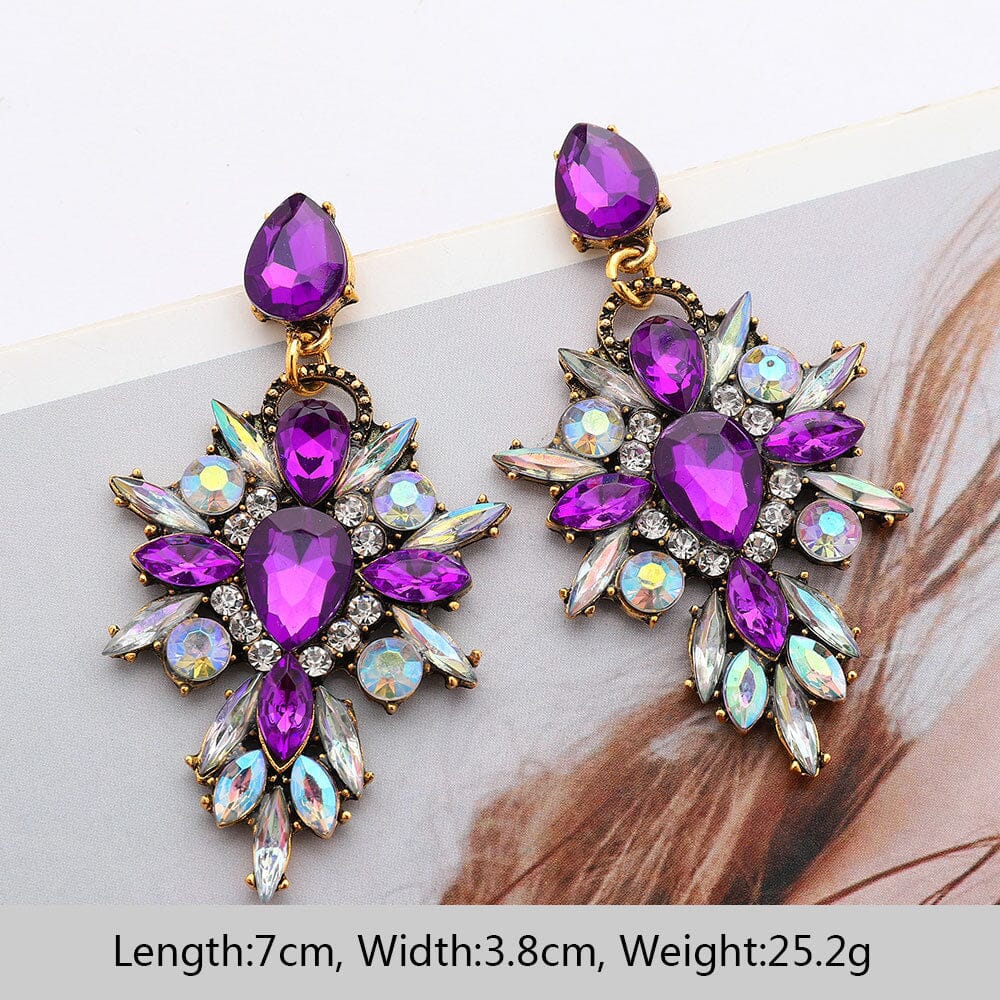 DIAMANTE DROP EARRINGS Earrings Oh CICI