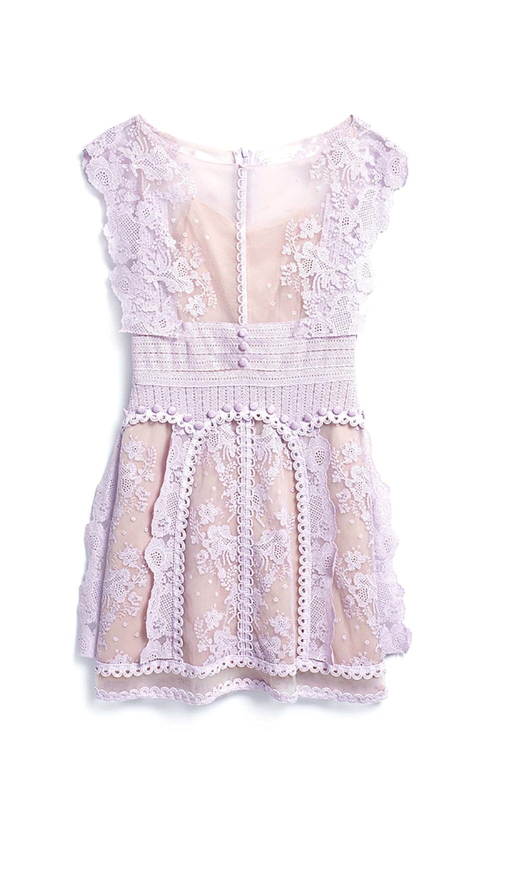 SLEEVELESS LACE A-LINE MINI DRESS DRESS STYLE OF CB
