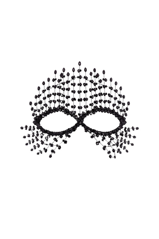 Samira Gothic Crystal Mesh Tassel Mask Dress - product view 2