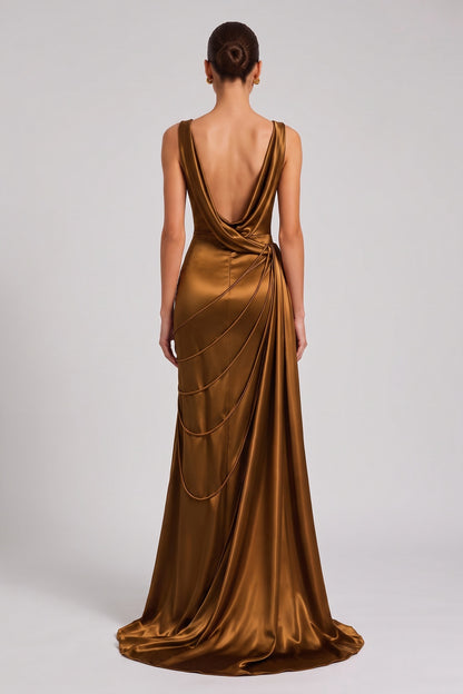 Premium Fabric Floor-Length Gown Premium Fabric - product view 5