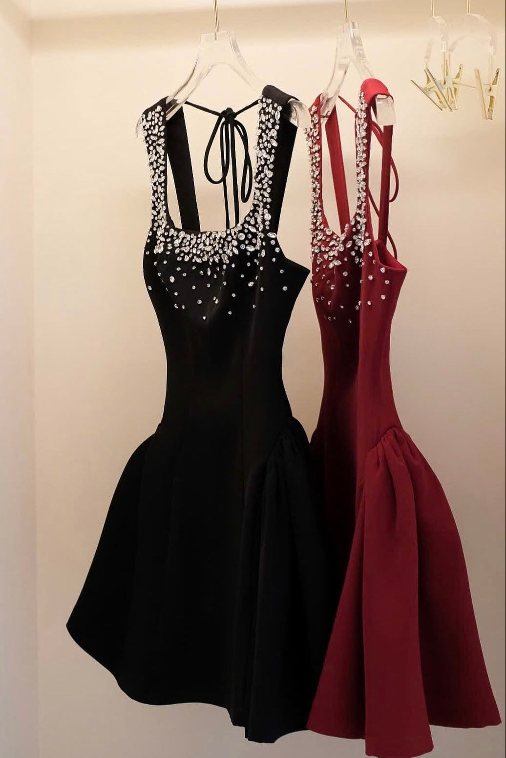 elise embellished mini dress