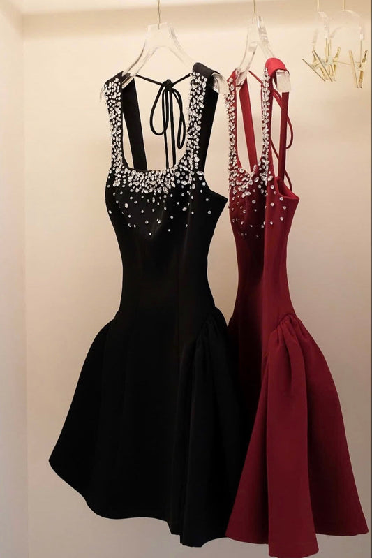 elise embellished mini dress