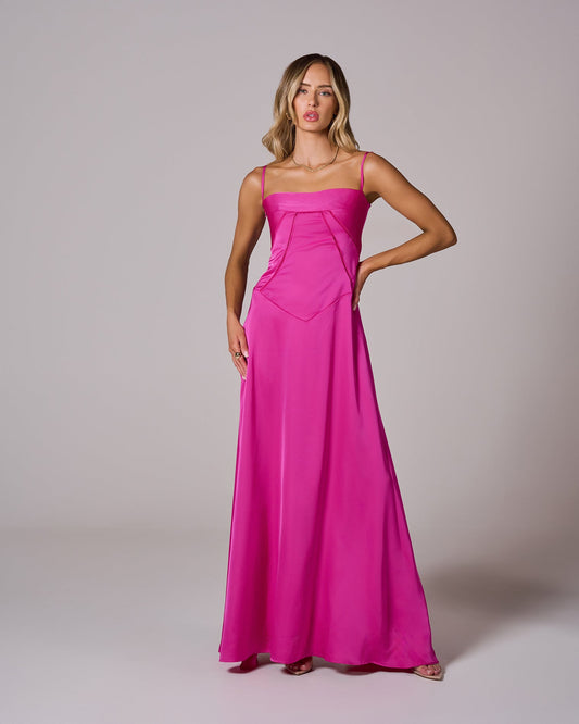 Lace Up Maxi Dress