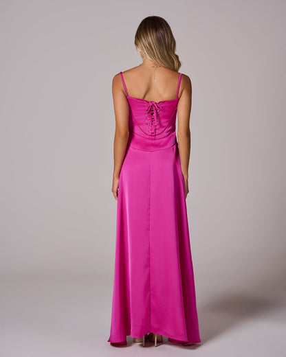 Lace Up Maxi Dress
