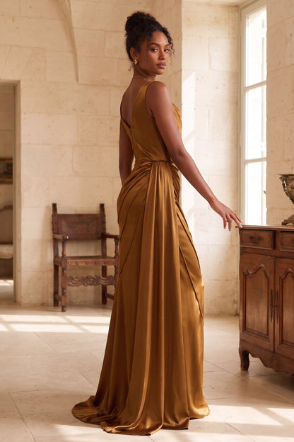 Premium Fabric Floor-Length Gown Premium Fabric - product view 6