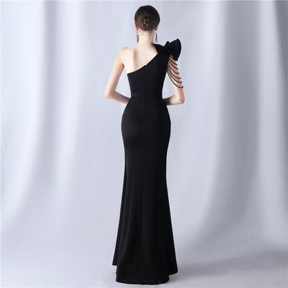 Crafted Flower With Beading Formal Dress