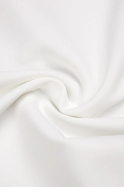 priscilla Strapless Veiled Corset Maxi Dress in white