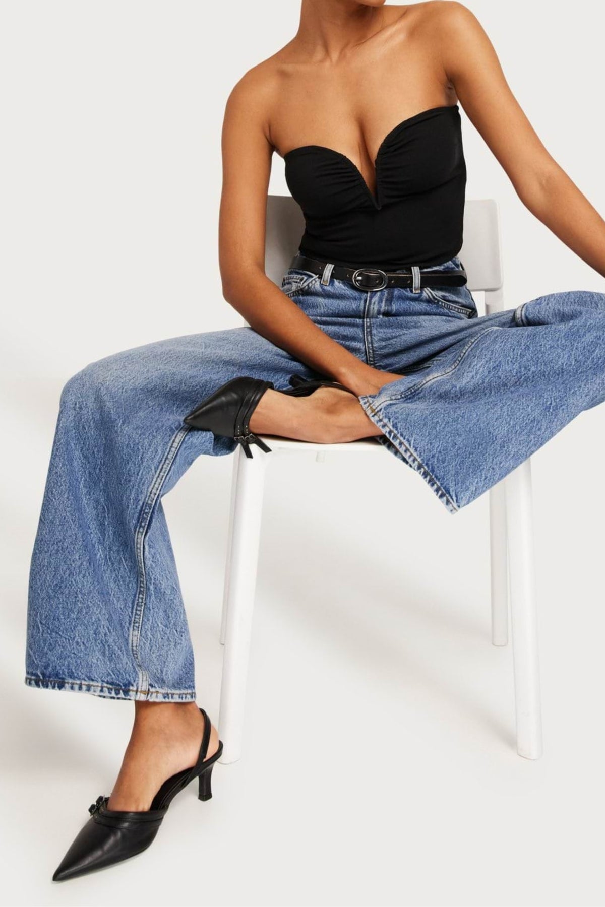 V Wire Top in black