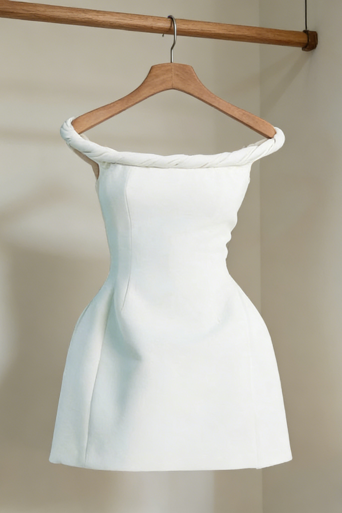 Calwa Off Shoulder Flare Mini Dress